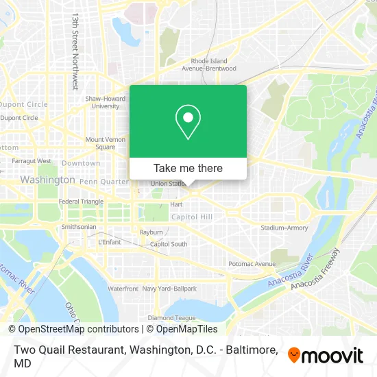 Two Quail Restaurant map