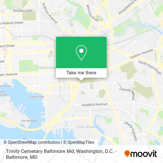 Trinity Cemetary Baltimore Md map