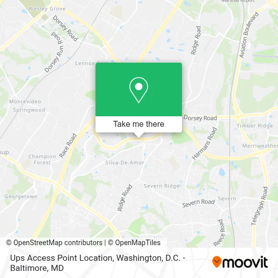 Ups Access Point Location map