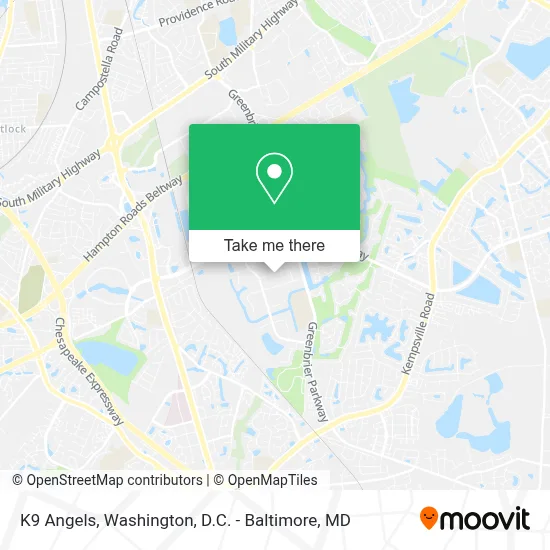 K9 Angels map