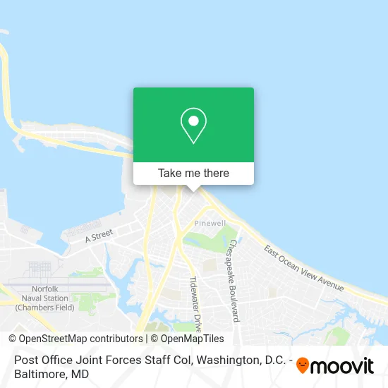 Post Office Joint Forces Staff Col map