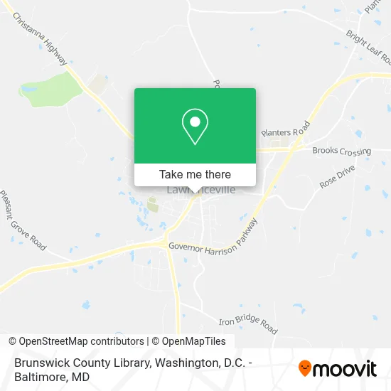 Brunswick County Library map