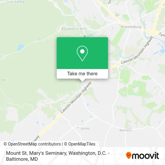 Mount St. Mary's Seminary map