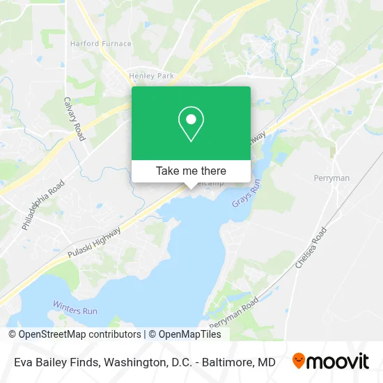 Eva Bailey Finds map