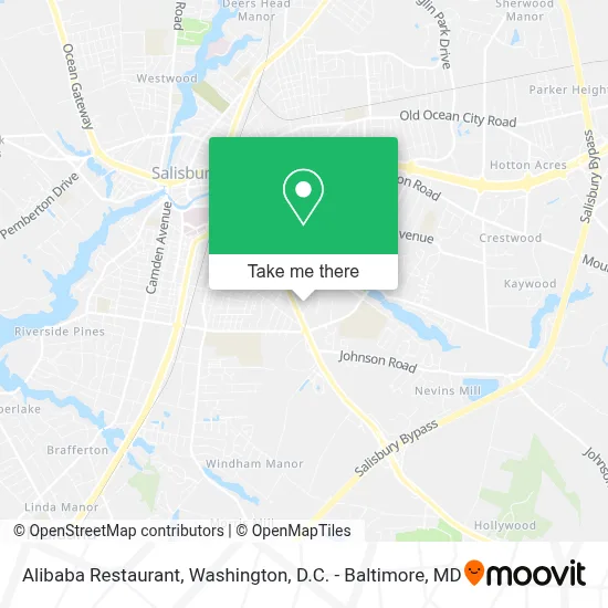 Alibaba Restaurant map