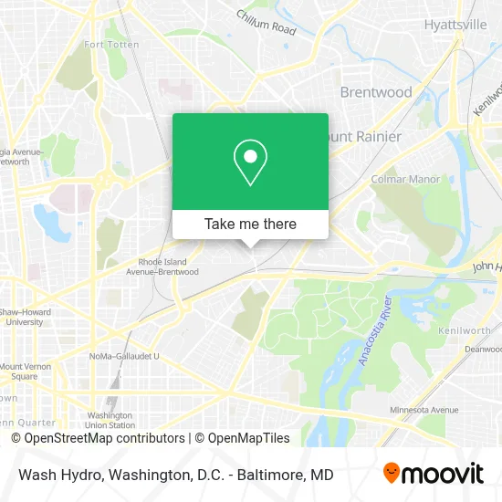 Wash Hydro map