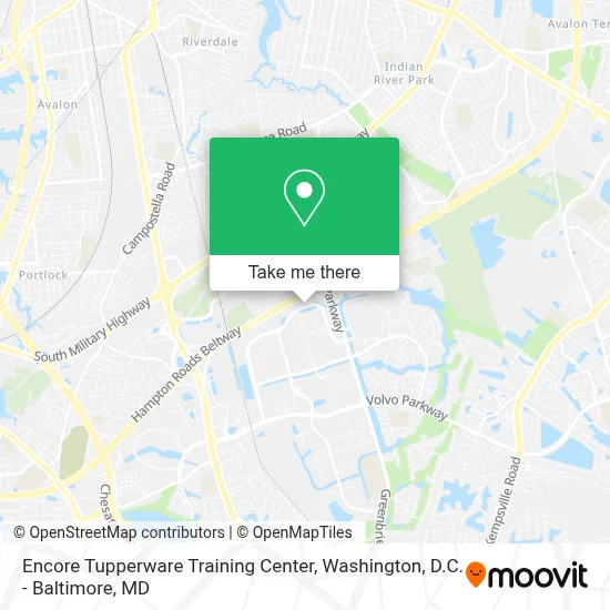 Encore Tupperware Training Center map