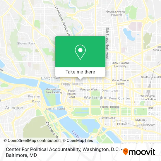 Center For Political Accountability map