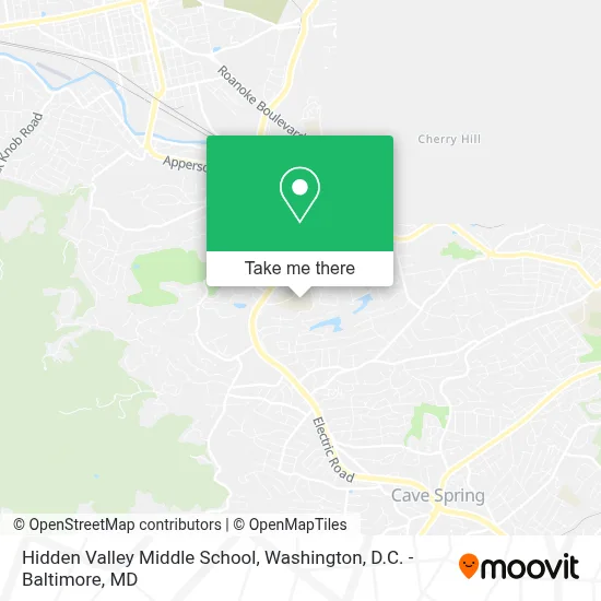Hidden Valley Middle School map