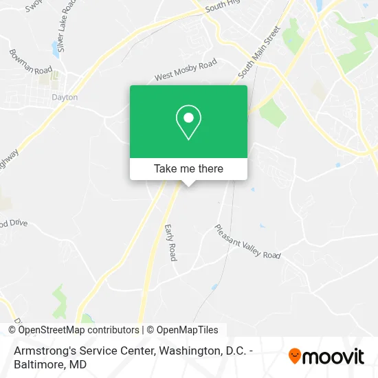 Armstrong's Service Center map