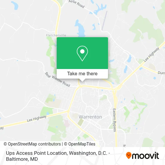 Ups Access Point Location map