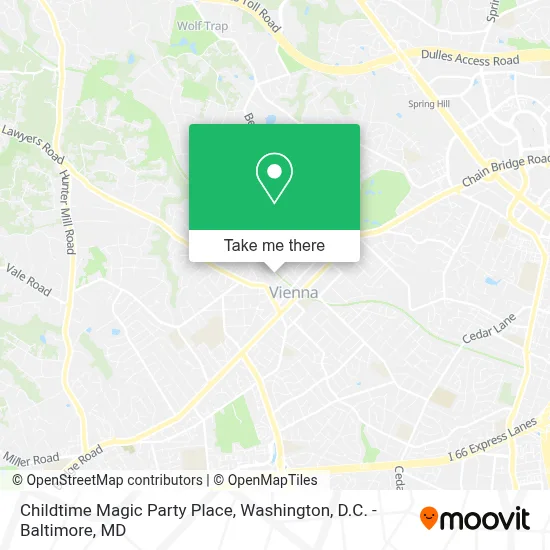 Childtime Magic Party Place map