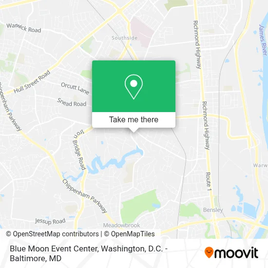 Blue Moon Event Center map