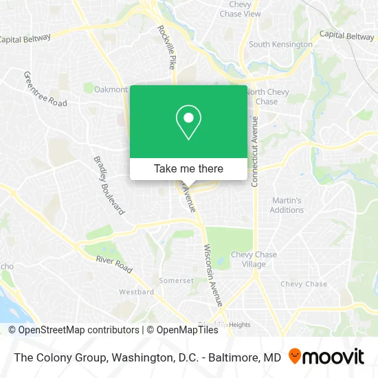 The Colony Group map