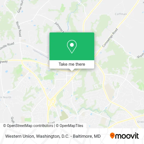 Western Union map