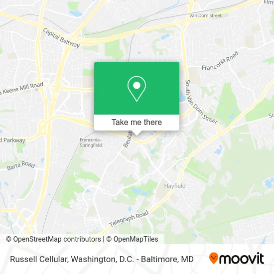 Russell Cellular map