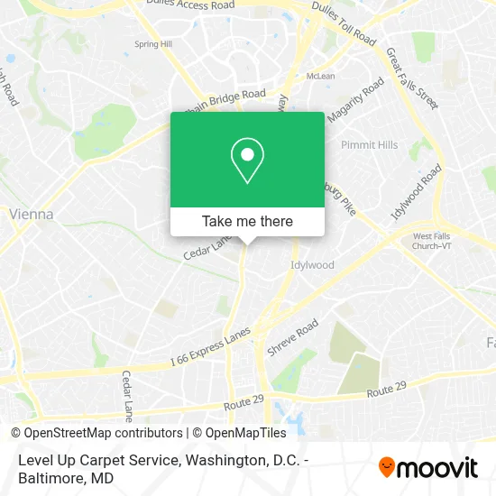 Level Up Carpet Service map