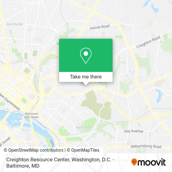 Creighton Resource Center map