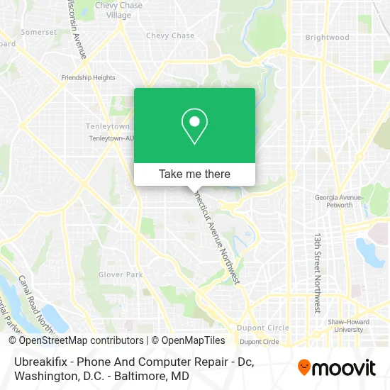 Ubreakifix - Phone And Computer Repair - Dc map