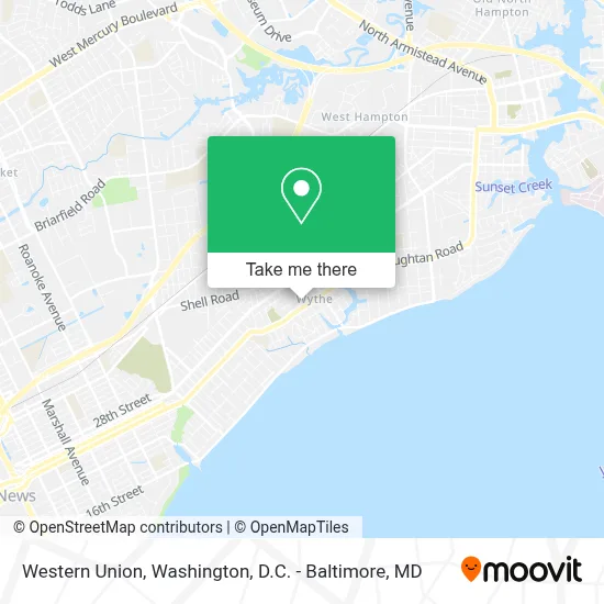 Western Union map