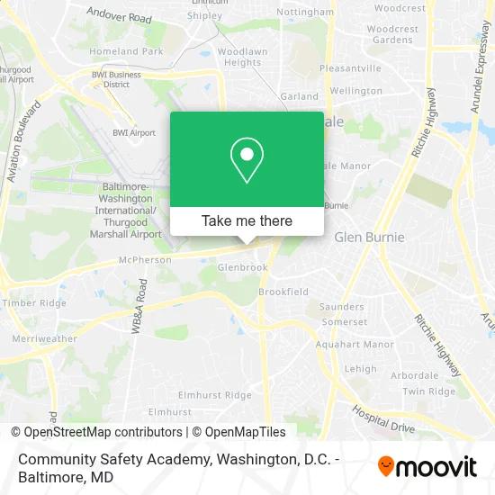 Community Safety Academy map