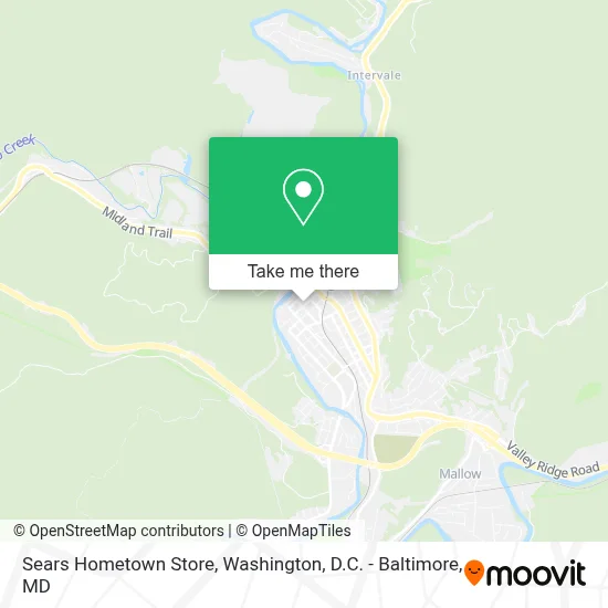 Sears Hometown Store map