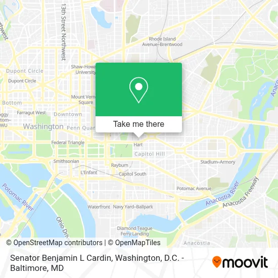 Senator Benjamin L Cardin map