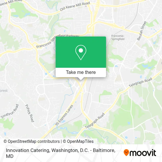 Innovation Catering map
