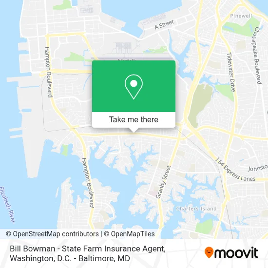 Bill Bowman - State Farm Insurance Agent map