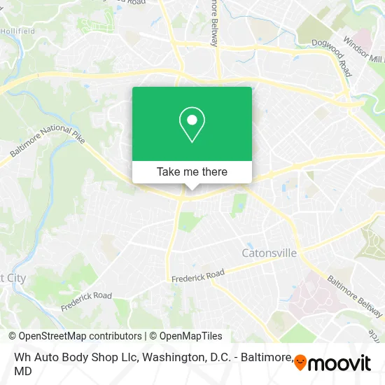 Wh Auto Body Shop Llc map