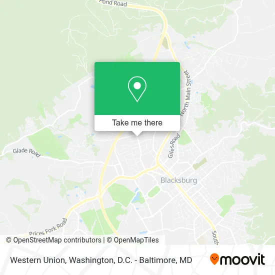 Western Union map