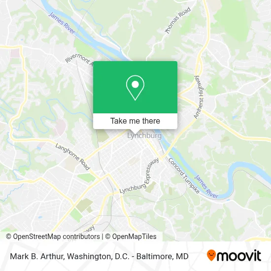 Mark B. Arthur map