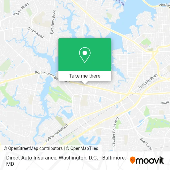 Direct Auto Insurance map