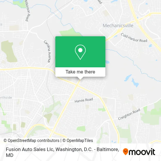 Fusion Auto Sales Llc map