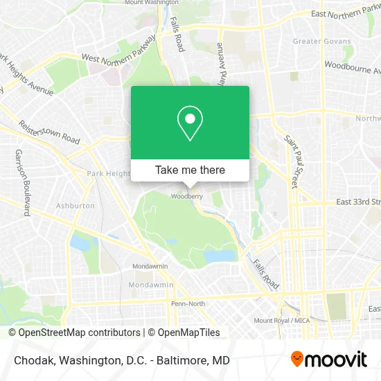 Chodak map