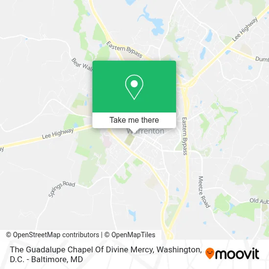 The Guadalupe Chapel Of Divine Mercy map