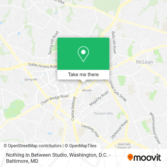 Nothing In Between Studio map