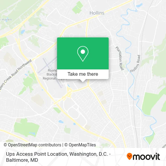 Ups Access Point Location map