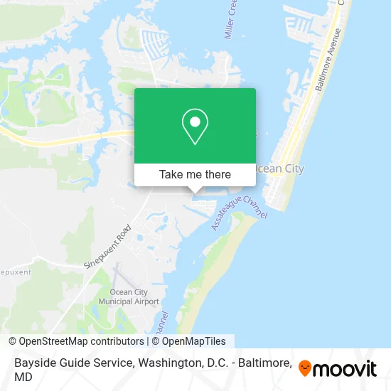 Bayside Guide Service map