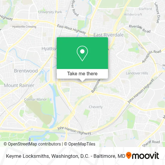 Keyme Locksmiths map