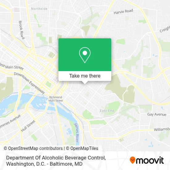 Department Of Alcoholic Beverage Control map