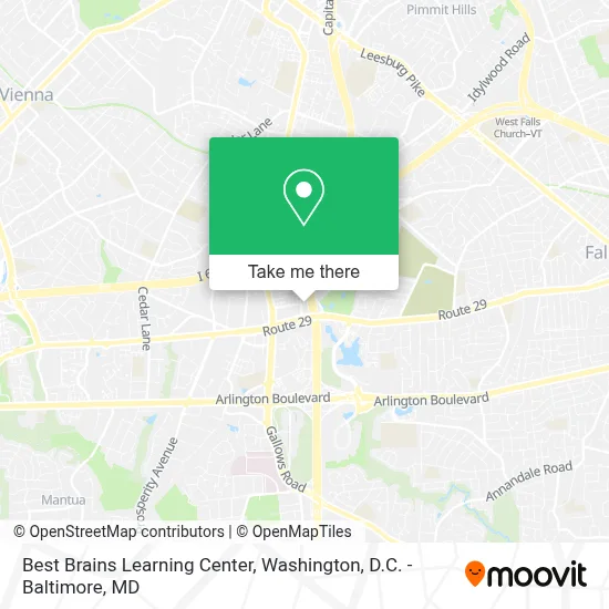 Best Brains Learning Center map