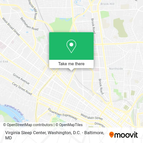 Virginia Sleep Center map