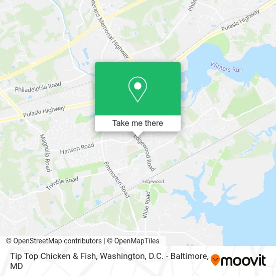 Tip Top Chicken & Fish map