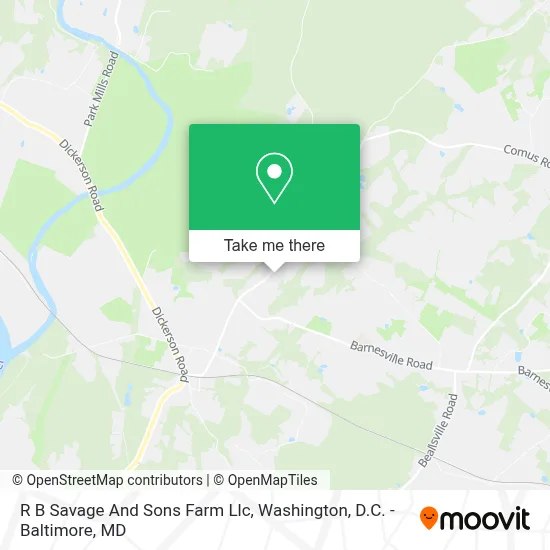 R B Savage And Sons Farm Llc map