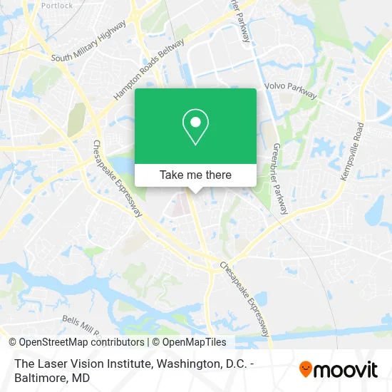 The Laser Vision Institute map