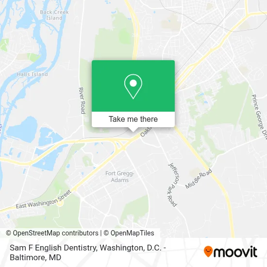 Sam F English Dentistry map