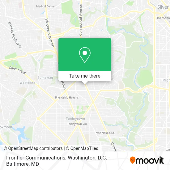 Frontier Communications map