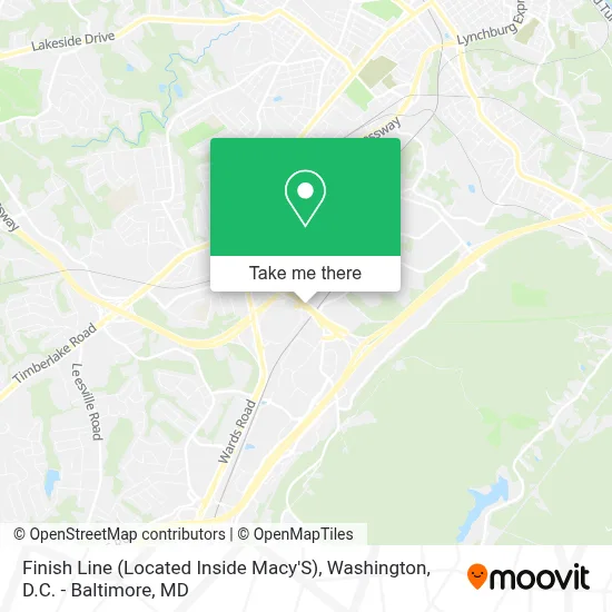 Finish Line (Located Inside Macy'S) map