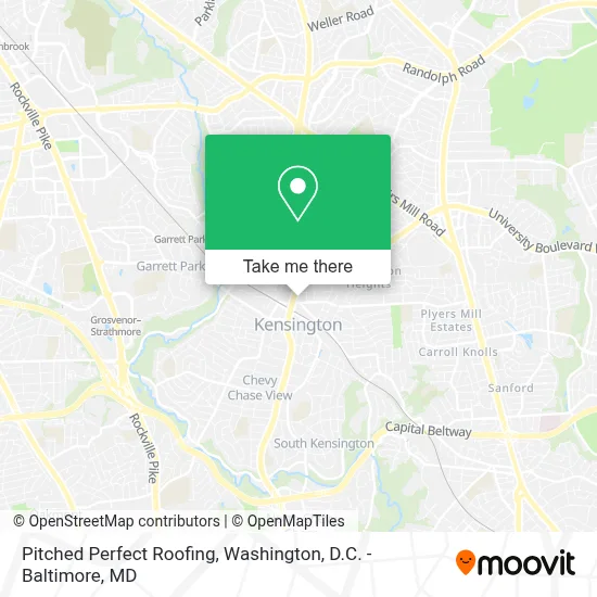 Pitched Perfect Roofing map